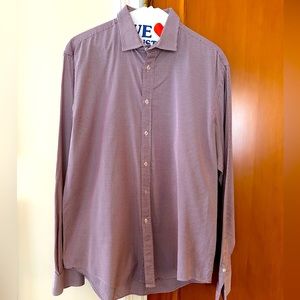 Large size 44 ZARA button down - Red White and Blue Patterned